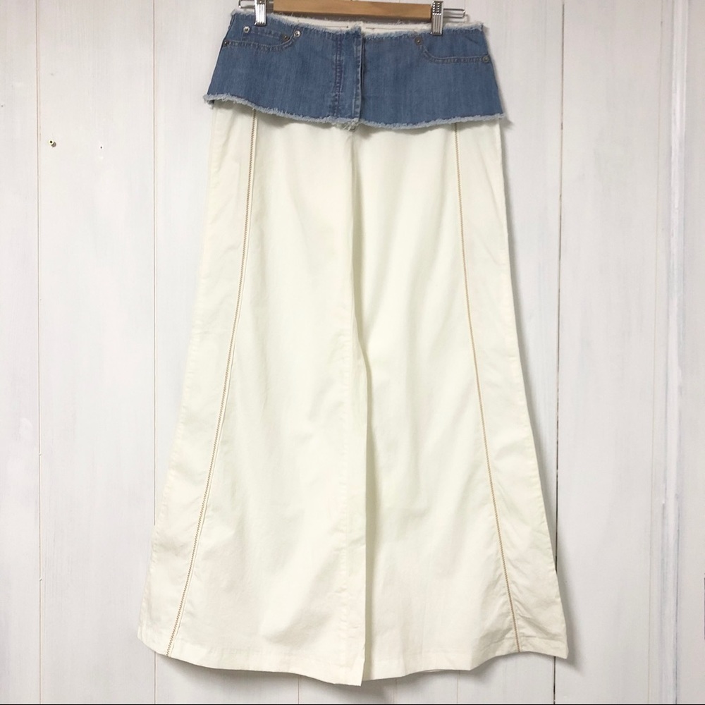 United Colors of Beneton Wide Leg Pants w Denim